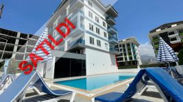 Luxury one bedroom apartments for sale first sea line  in Kargicak, Alanya “Exodus City Residence”