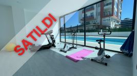 Luxury one bedroom apartments for sale first sea line  in Kargicak, Alanya “Exodus City Residence”