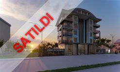 Luxury one bedroom apartments for sale first sea line  in Kargicak, Alanya “Exodus City Residence”