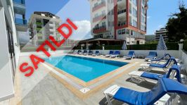 Luxury one bedroom apartments for sale first sea line  in Kargicak, Alanya “Exodus City Residence”