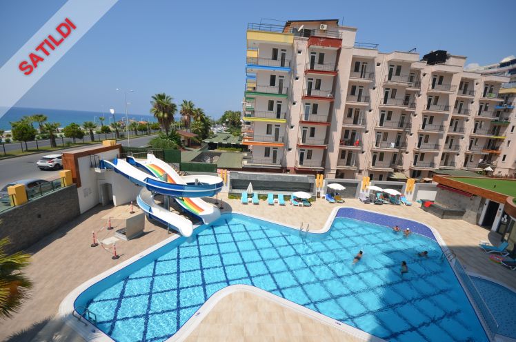 For sale luxury apartments 1 + 1 with sea view Alanya Mahmutlar.